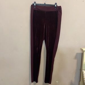 INC International Concepts Velvet Leggings